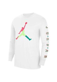 Koszulka sportowa męska Nike Air Jordan Sport Dna. Kolor: biały. Długość rękawa: długi rękaw. Długość: długie. Sport: koszykówka #1