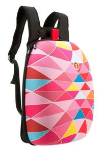 Zipit plecak Shell Pink triangles. Styl: elegancki #1