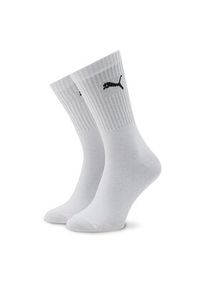 Puma Zestaw 3 par wysokich skarpet unisex 907940 02 Biały. Kolor: biały. Materiał: bawełna, materiał