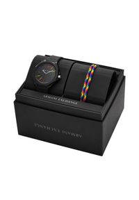Armani Exchange Zestaw zegarek i bransoletka Andrea Gift Set AX7158SET Czarny. Kolor: czarny #1