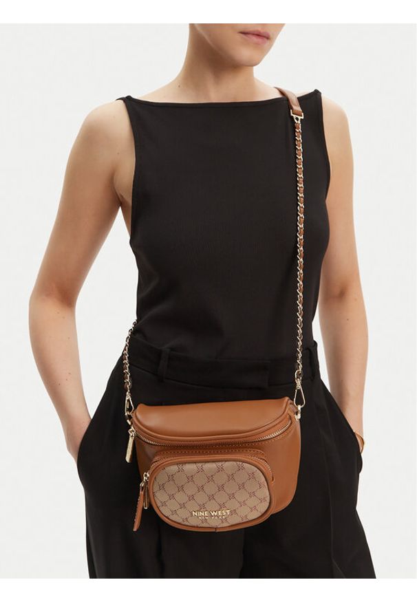 Nine West Torebka CEO-OLIVIA-O24294 Brązowy. Kolor: brązowy