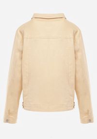 Renee - Jasnożółta Jeansowa Kurtka z Bawełny Perilopei. Okazja: na co dzień. Kolekcja: plus size. Kolor: żółty. Materiał: bawełna, jeans. Styl: casual #8