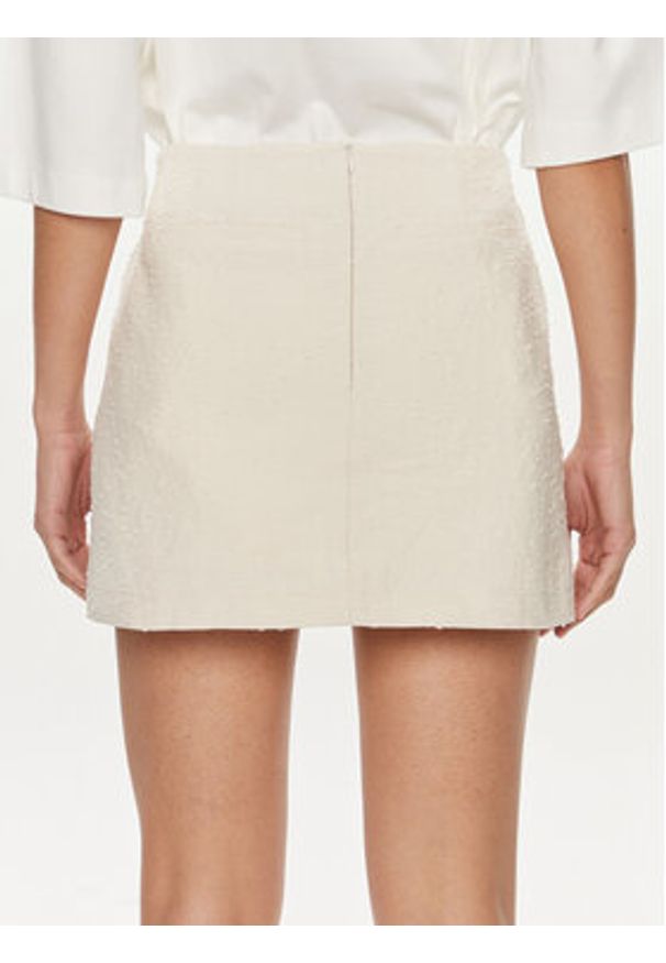 Herskind Spódnica mini Debby 5109994 Écru Regular Fit. Materiał: bawełna