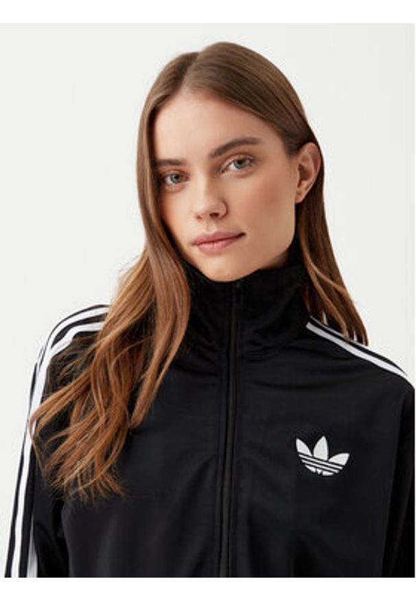 Adidas - adidas Bluza adicolor Classic Firebird JC8251 Czarny Loose Fit. Kolor: czarny. Materiał: syntetyk