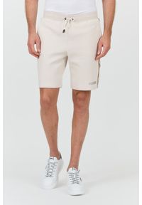 Guess - GUESS Beżowe męskie spodenki Mickey Cuff Pant, Rozmiar S. Kolor: beżowy #5