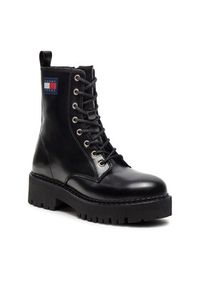 Tommy Jeans Trapery Urban Tommy Jeans Lace Up Boot EN0EN01995 Czarny. Kolor: czarny. Materiał: skóra