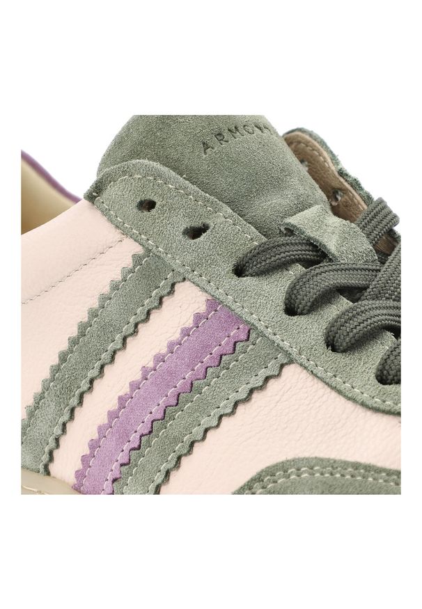 Półbuty barefoot damskie Armodo, skóra naturalna zamszowe wstawki miękka wyściółka klasyczne sznurowanie lekka i elastyczna podeszwa, zielone, n1299-. Zapięcie: sznurówki. Kolor: zielony. Materiał: zamsz, skóra. Styl: klasyczny