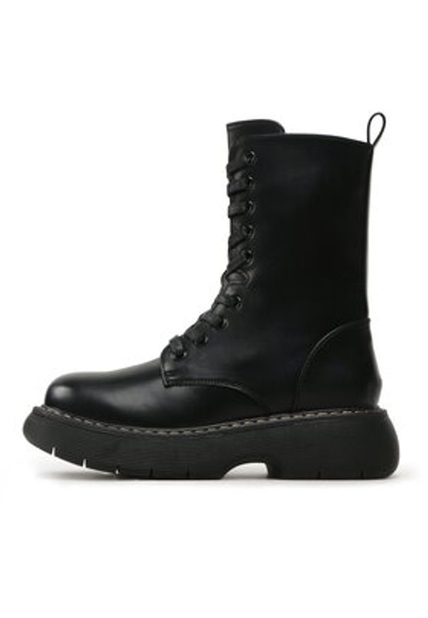 DeeZee Trapery ZAL90087-4 Czarny. Kolor: czarny. Materiał: skóra