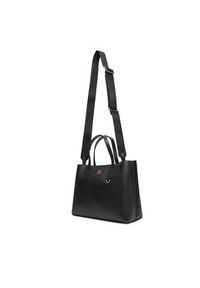 TOMMY HILFIGER - Tommy Hilfiger Torebka Th Distinct Mini Tote AW0AW17459 Czarny. Kolor: czarny. Materiał: skórzane