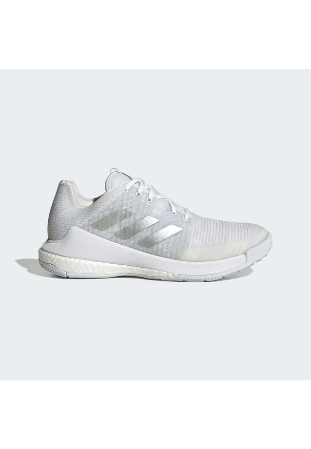 Buty do siatkówki damskie Adidas Crazyflight Shoes. Kolor: szary, biały, wielokolorowy. Materiał: materiał. Sport: siatkówka
