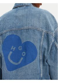 Hugo - HUGO Kurtka jeansowa Lou 50541559 Niebieski Regular Fit. Kolor: niebieski. Materiał: bawełna