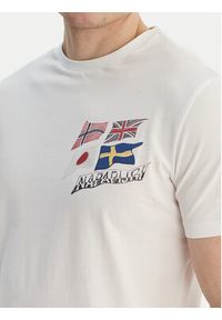 Napapijri T-Shirt S-Mahsa NP0A4FZB Biały Regular Fit. Kolor: biały. Materiał: bawełna #3