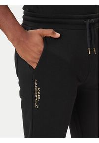 Karl Lagerfeld - KARL LAGERFELD Spodnie dresowe 705062 554942 Czarny Regular Fit. Kolor: czarny. Materiał: bawełna #4