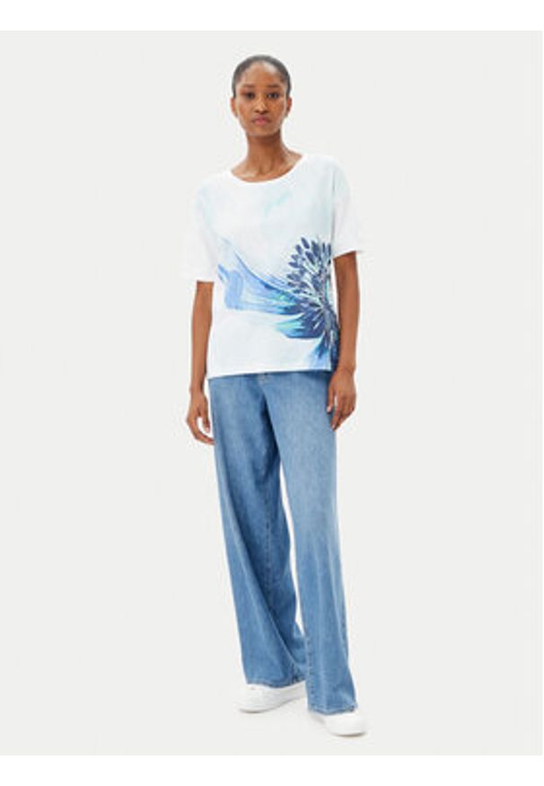 Olsen T-Shirt 11105061 Niebieski Regular Fit. Kolor: niebieski. Materiał: bawełna