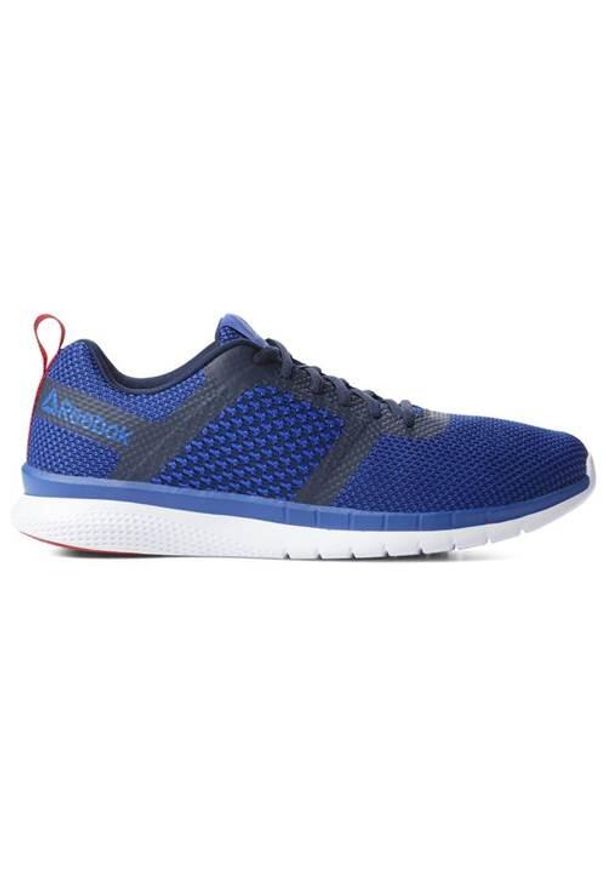 Buty treningowe męskie Reebok PT Prime Run. Zapięcie: sznurówki. Kolor: niebieski. Materiał: syntetyk, tkanina, materiał. Szerokość cholewki: normalna. Sport: bieganie