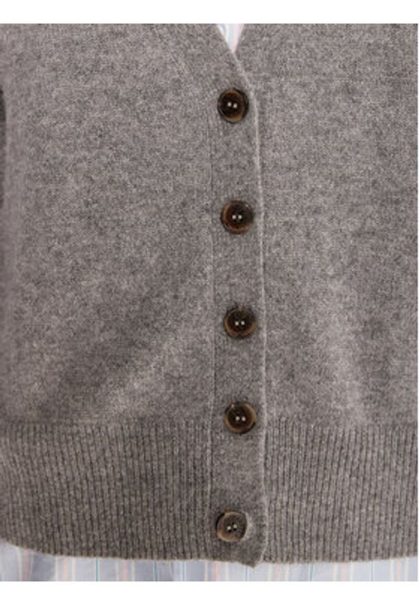 Marella Kardigan Chicco 2523346044 Szary Loose Fit. Kolor: szary. Materiał: wełna, kaszmir