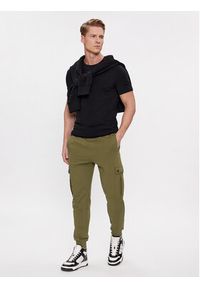 BOSS - Boss Spodnie dresowe Seteam 50507886 Zielony Relaxed Fit. Kolor: zielony. Materiał: bawełna #5