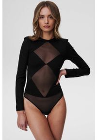 Undress Code bluzka Girl Crush damska kolor czarny gładka. Kolor: czarny. Materiał: materiał. Długość rękawa: długi rękaw. Długość: długie. Wzór: gładki #7