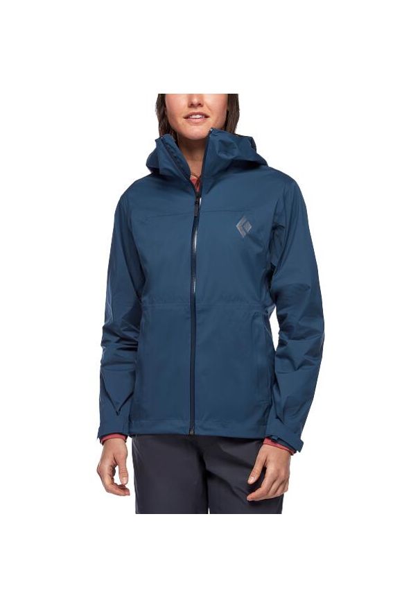 Kurtka Przeciwdeszczowa Damska Black Diamond Stormline Stretch Rain Shell. Kolor: niebieski