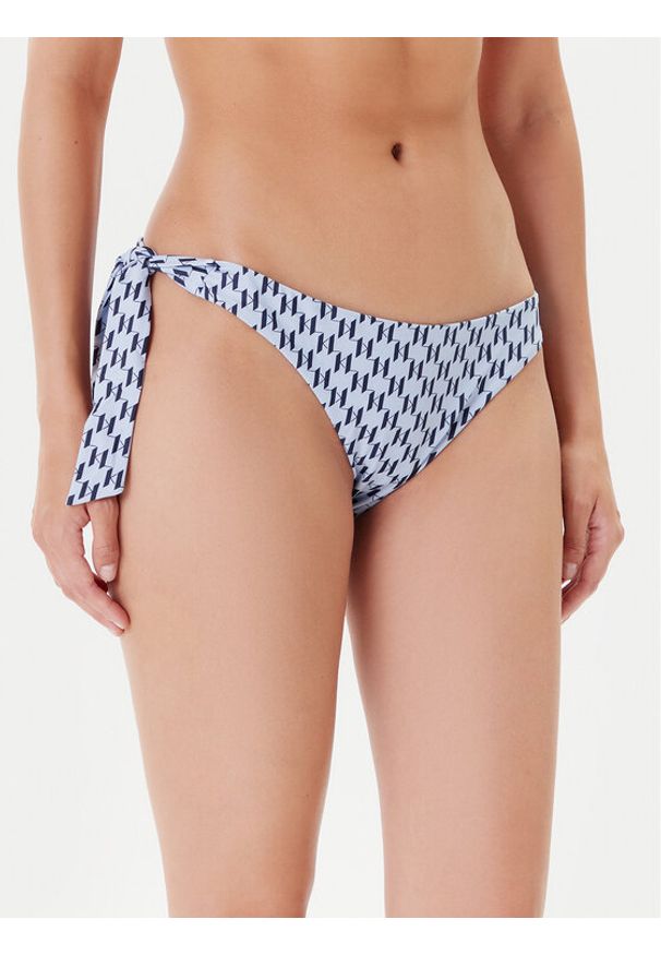 Karl Lagerfeld - KARL LAGERFELD Dół od bikini A1W46042 Błękitny. Kolor: niebieski. Materiał: syntetyk