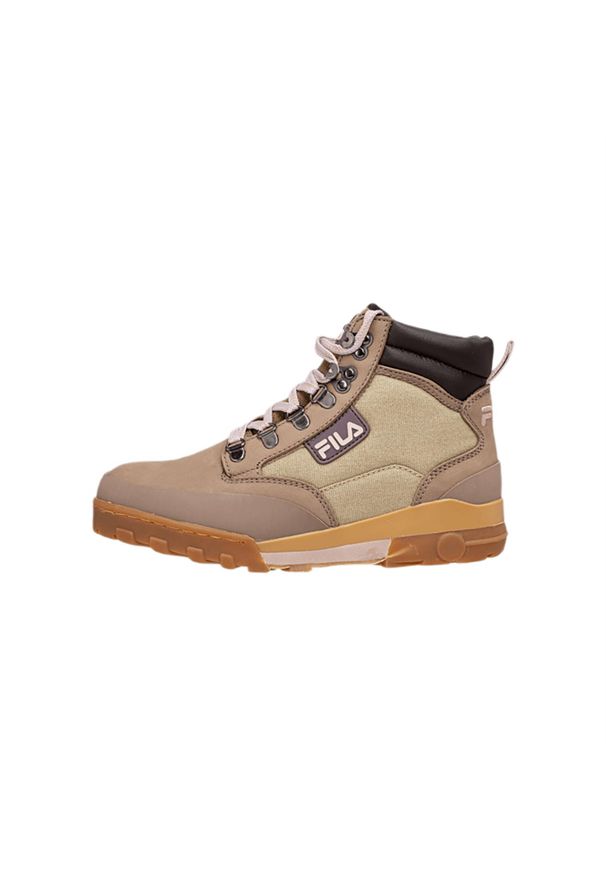 Buty turystyczne damskie Fila Grunge II CVS Mid trapery. Okazja: na co dzień. Kolor: brązowy