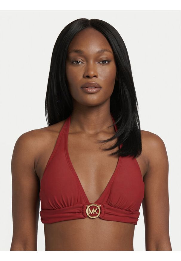 MICHAEL Michael Kors Góra od bikini MM7M275 Czerwony. Kolor: czerwony. Materiał: syntetyk