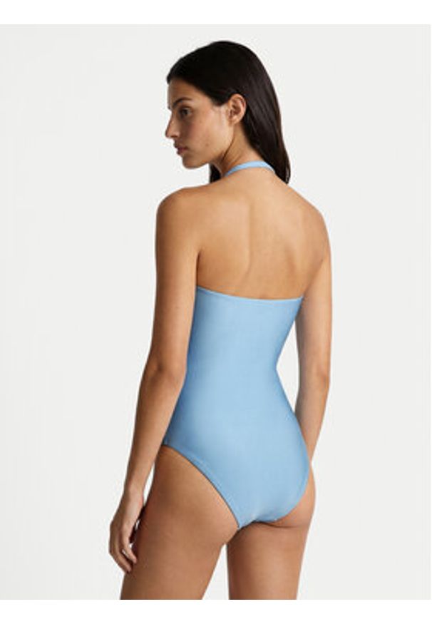 Seafolly Strój kąpielowy Palermo 11180-217 Błękitny. Kolor: niebieski. Materiał: syntetyk