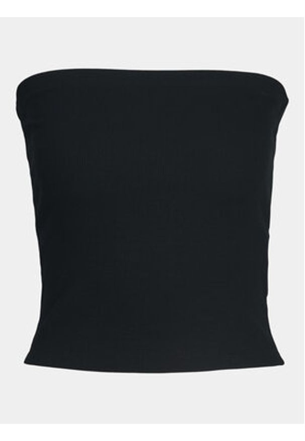JJXX Top Fiona 12234188 Czarny Slim Fit. Kolor: czarny. Materiał: bawełna