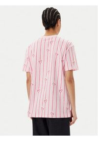Karl Kani T-Shirt Signature Heart Pinstripe Os 61300127 Różowy Regular Fit. Kolor: różowy. Materiał: bawełna #3
