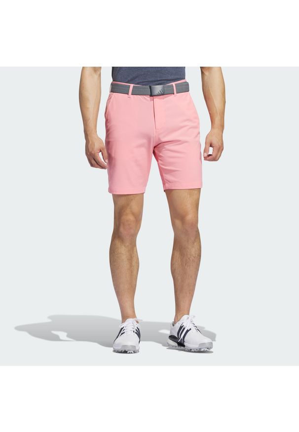 Adidas - Ultimate365 8.5-Inch Golf Shorts. Kolor: różowy. Materiał: materiał. Sport: golf