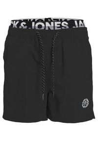 Jack&Jones Junior Szorty kąpielowe 12228535 Czarny Regular Fit. Kolor: czarny #3