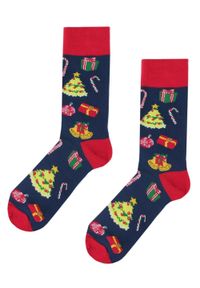 His Story - Tematyczne Skarpetki Bawełniane - Święta, Choinka, Prezenty. Kolor: wielokolorowy. Materiał: elastan, bawełna, poliamid #2