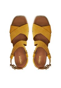 Geox Espadryle D Panarea D45UYD 00022 C2000 Żółty. Kolor: żółty. Materiał: zamsz, skóra #5