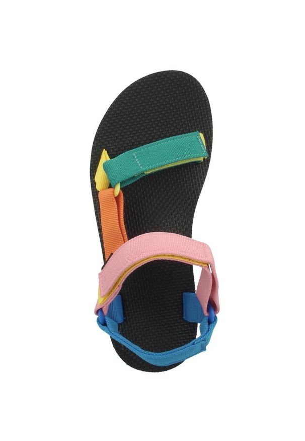 Buty do chodzenia damskie Teva Original Universal. Zapięcie: rzepy. Kolor: wielokolorowy, niebieski. Materiał: materiał, syntetyk, tkanina. Sport: turystyka piesza