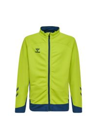 Kurtka do piłki nożnej dla dzieci Hummel hml LEAD poly zapinana na zamek. Kolor: żółty, wielokolorowy, zielony. Sport: fitness, piłka ręczna #1