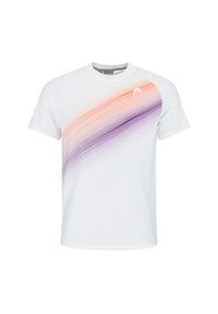 Koszulka Head Performance. Kolor: biały, wielokolorowy, fioletowy. Materiał: poliester, materiał