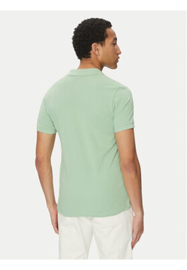 Geox Polo M5511B T3240 F3274 Zielony Regular Fit. Typ kołnierza: polo. Kolor: zielony. Materiał: bawełna