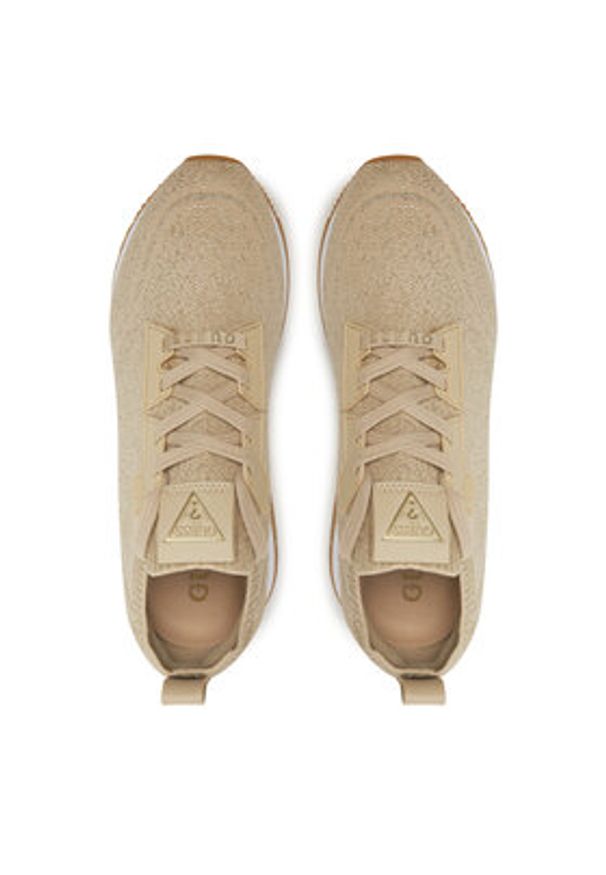 Guess Sneakersy FLPEST FAB12 Beżowy. Kolor: beżowy. Materiał: materiał