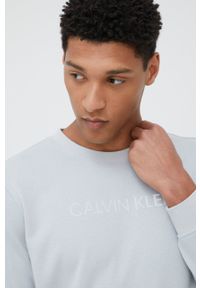 Calvin Klein Performance bluza dresowa męska kolor szary z nadrukiem. Kolor: szary. Materiał: dresówka. Wzór: nadruk #4