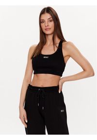 DKNY Sport Biustonosz top DP2T9192 Czarny. Kolor: czarny. Materiał: bawełna