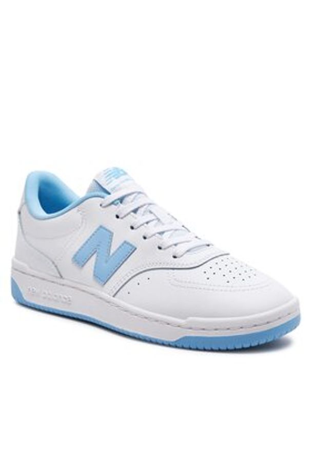 New Balance Sneakersy BB80BLU Biały. Kolor: biały. Materiał: skóra