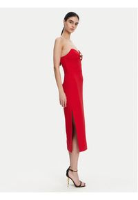 Elisabetta Franchi Sukienka koktajlowa AB-769-51E2 Czerwony Regular Fit. Kolor: czerwony. Materiał: syntetyk. Styl: wizytowy #5
