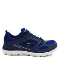 skechers - Buty do chodzenia męskie Skechers Summits. Zapięcie: sznurówki. Kolor: wielokolorowy, szary, niebieski, brązowy. Materiał: materiał, syntetyk, tkanina. Szerokość cholewki: normalna. Sport: turystyka piesza