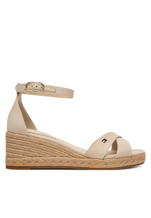 TOMMY HILFIGER - Espadryle Tommy Hilfiger. Kolor: beżowy