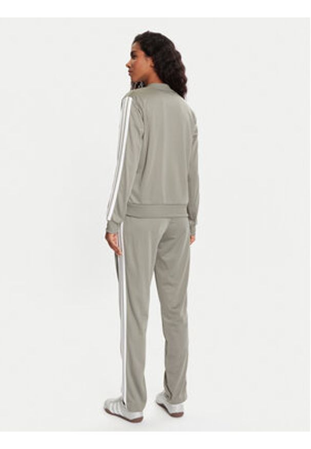 Adidas - adidas Dres Essentials 3-Stripes JX0509 Zielony Regular Fit. Kolor: zielony. Materiał: syntetyk