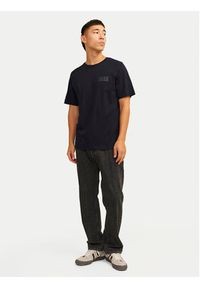 Jack & Jones - Jack&Jones T-Shirt Corp Logo 12151955 Czarny Standard Fit. Kolor: czarny. Materiał: bawełna #5