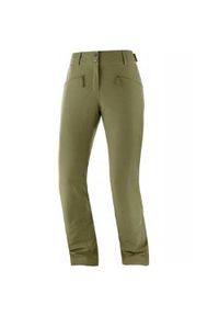 salomon - Spodnie zimowe na narty i snowboard damskie Salomon EDGE. Kolor: zielony. Materiał: materiał, poliester, elastan. Sezon: zima. Sport: snowboard, narciarstwo #1