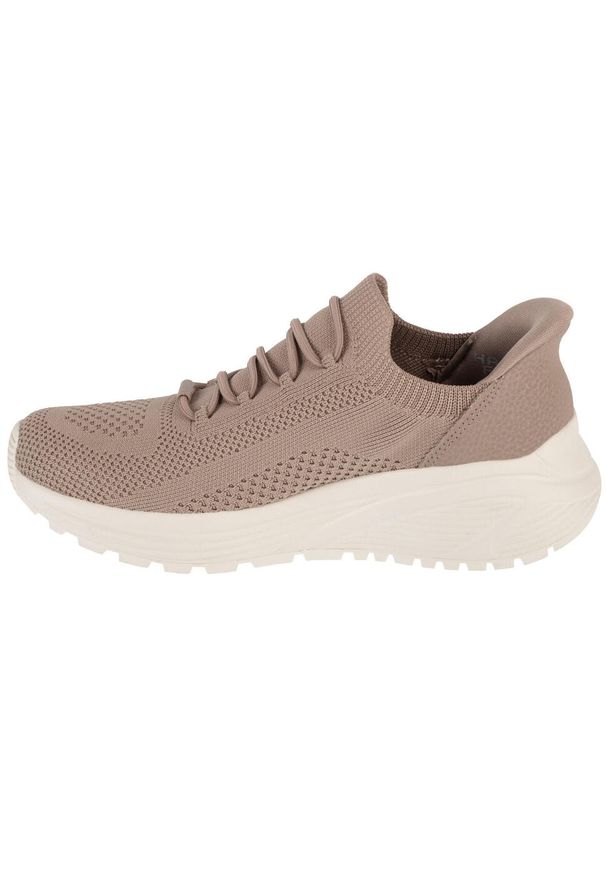skechers - Buty sportowe Sneakersy damskie, Slip-Ins: Bobs Sparrow 2.0 - Lucky Run. Kolor: beżowy. Sport: bieganie