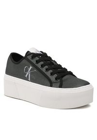 Calvin Klein Jeans Tenisówki Cupsole Flatform Ny Pearl Wn YW0YW01221 Czarny. Kolor: czarny. Materiał: materiał #4