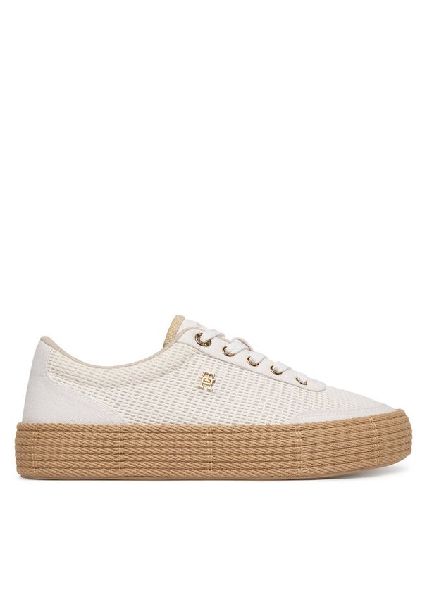 TOMMY HILFIGER - Espadryle Tommy Hilfiger. Kolor: biały